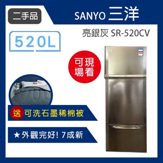 SANLUX台灣三洋606L 大冷凍庫變頻三門電冰箱SR-V610C