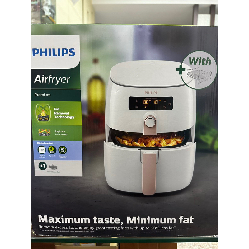 PHILIPS飛利浦氣炸鍋HD9742（白） 蝦皮購物