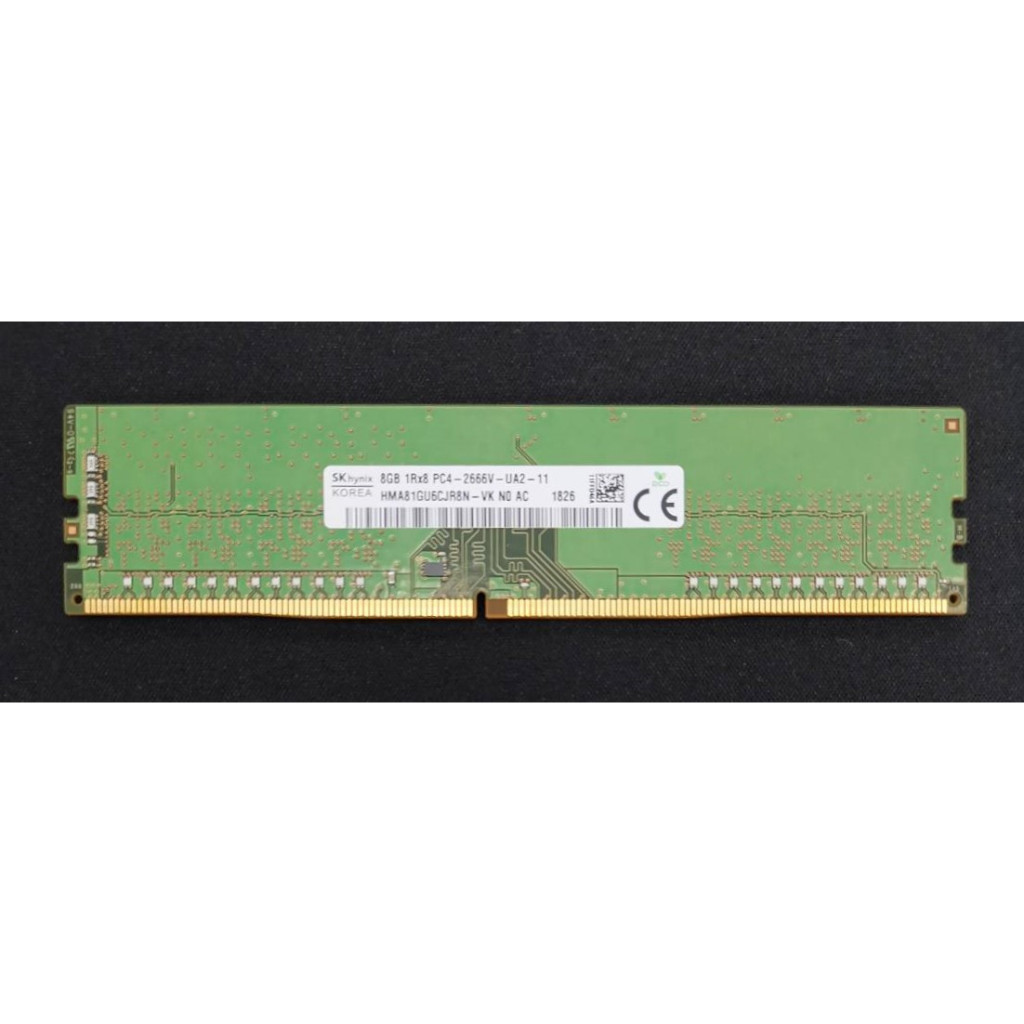 海力士SK Hynix】8GB 1R×8 DDR4 2666Mhz PC4-2666V 桌上型電腦記憶體