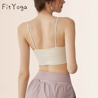 【台北現貨】（F2-3）FitYoga 運動文胸 新潮褶皺吊帶健身瑜伽文胸