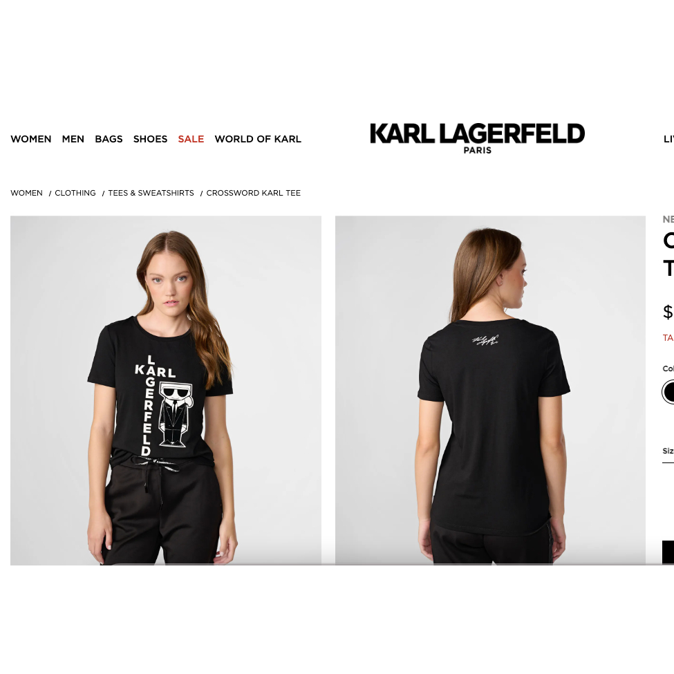 Karl tee clearance