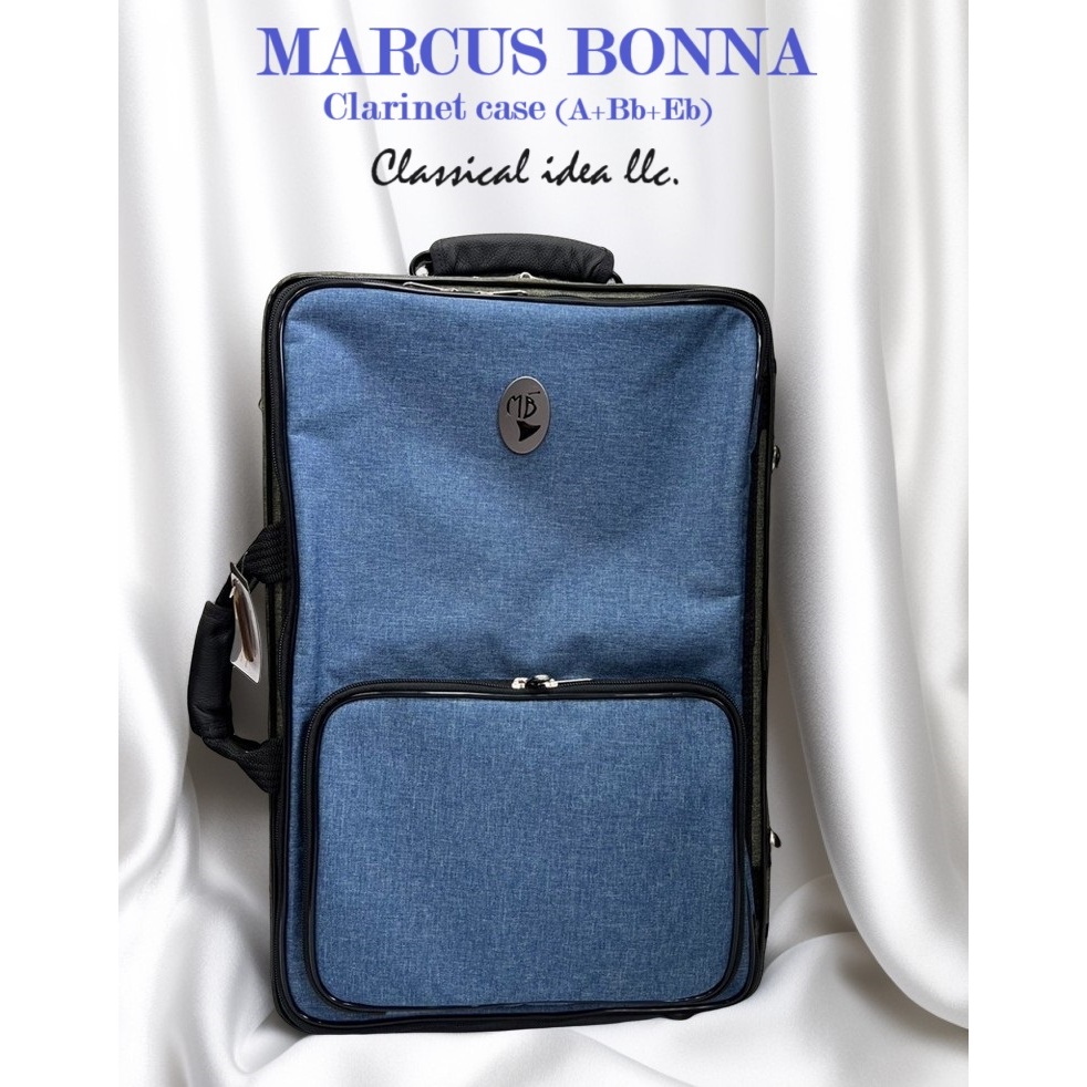 【古點子樂器】MARCUS BONNA豎笛盒(A+Bb+Eb) Triple Case 牛仔藍+牛仔綠 蝦皮購物