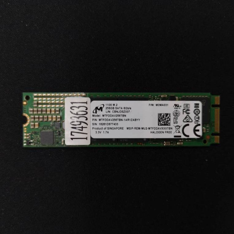 Micron 256GB M.2 2280 NGFF SATA M.2 2280 SSD