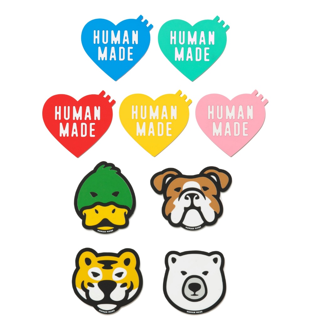日貨代購CITY】HUMAN MADE ANIMAL HEART RUBBER COASTER 動物