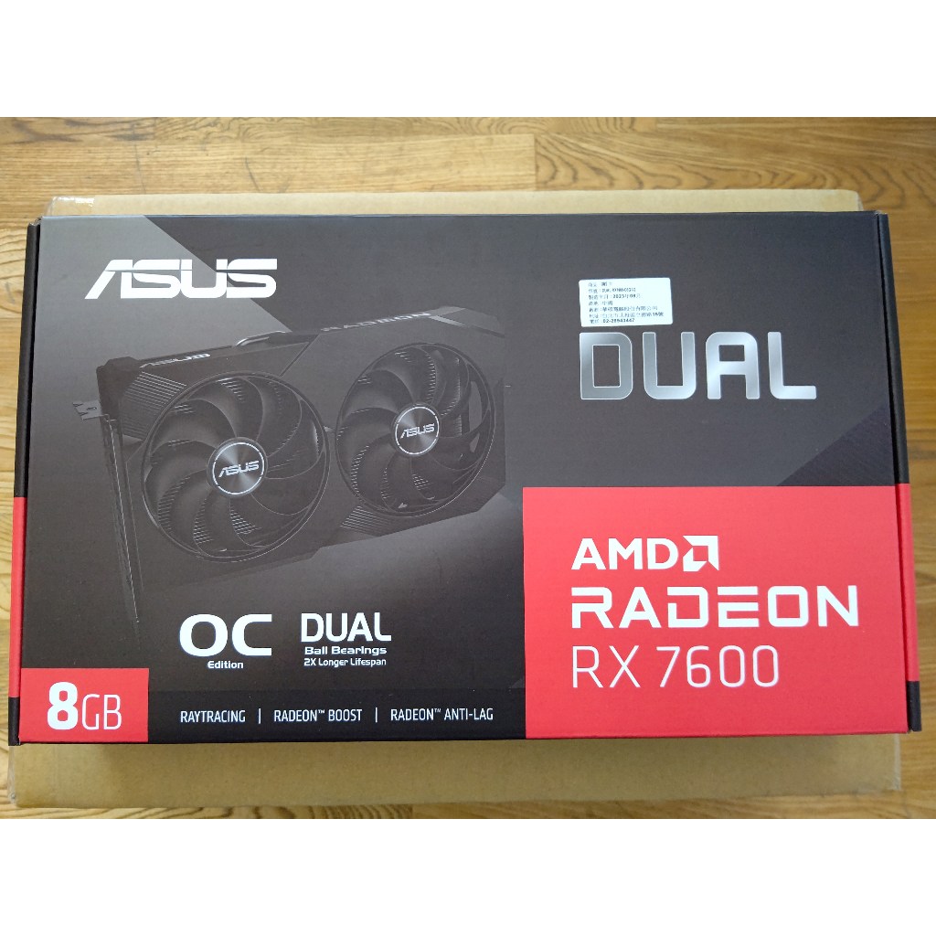 ASUS DUAL RX7600 O8G V2 | 蝦皮購物
