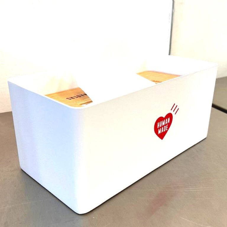 BLACK全新HUMAN MADE金屬製重量級TISSUE BOX面紙盒/衛生紙盒TRASH CAN