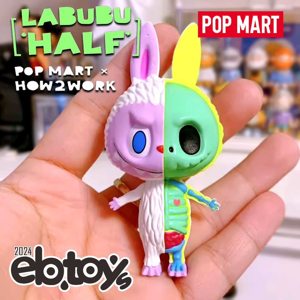 【扭蛋達人】POP MART X HOW2WORK 拉布布 LABUBU HALF 半解剖限定吊卡 (現貨特價) | 蝦皮購物