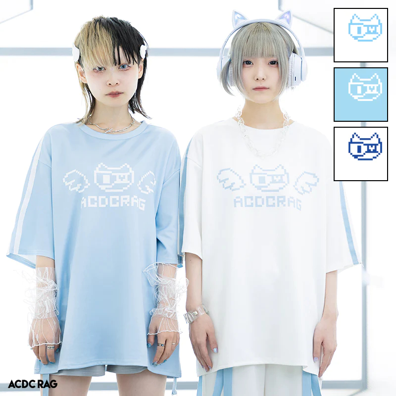 【台灣正規代理】ACDC RAG Dot Cat T-Shirt 點陣貓 T恤 | 蝦皮購物