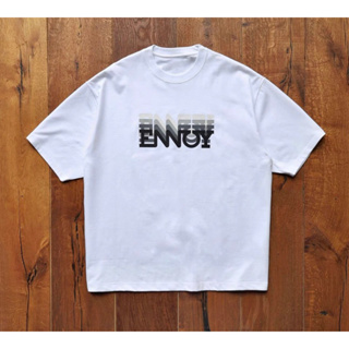 ENNOY ELECTRIC LOGO GRADATION TEE幻影疊字logo短袖| 蝦皮購物