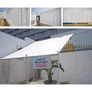 白色遮陽網 加密加厚防曬網 太陽網隔熱網庭院戶外遮光網 高品質防曬遮陽網200*100cm