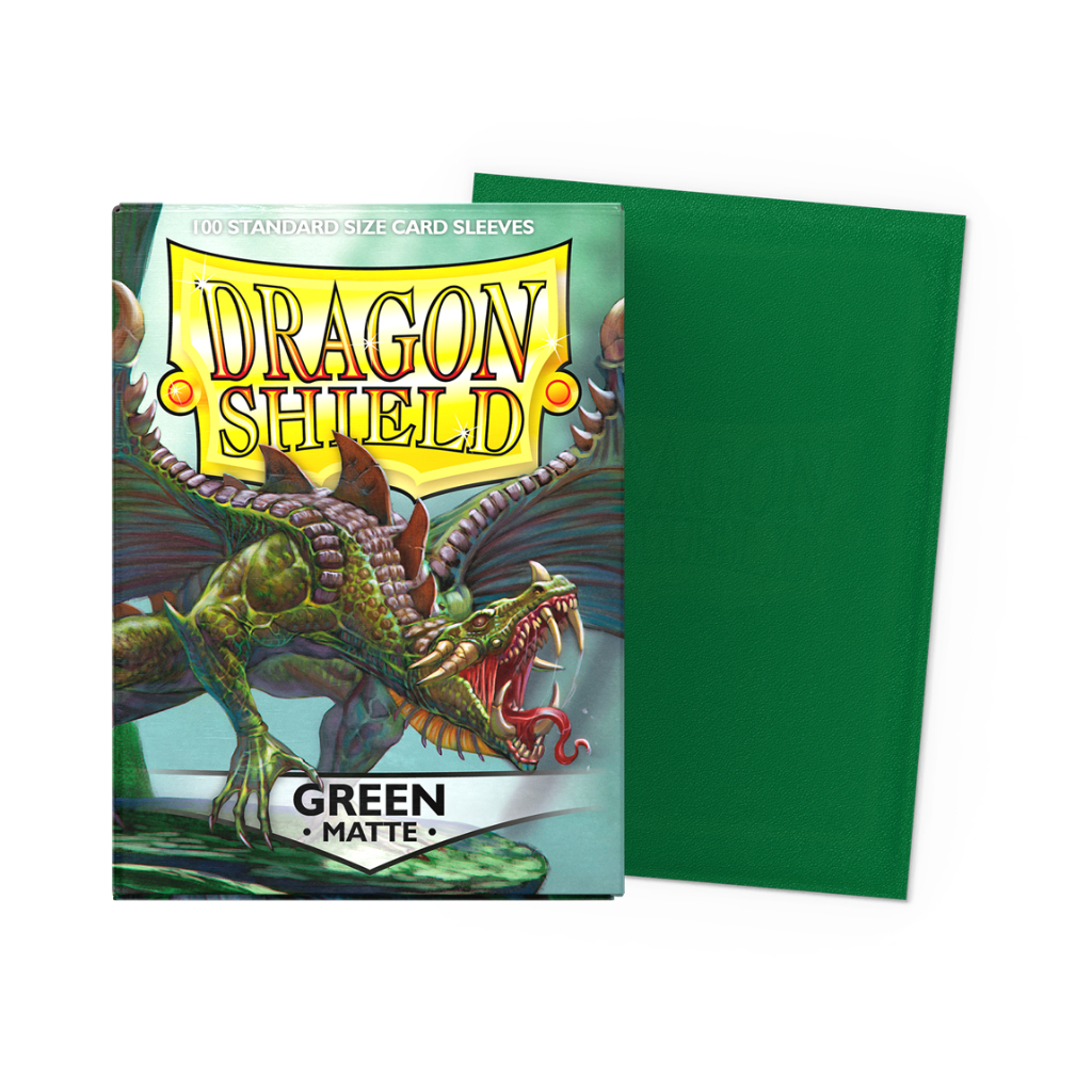 [ALG 卡牌專門] Dragon Shield 龍盾 Matte 磨砂材質 Green 綠色 卡套 100張入 | 蝦皮購物