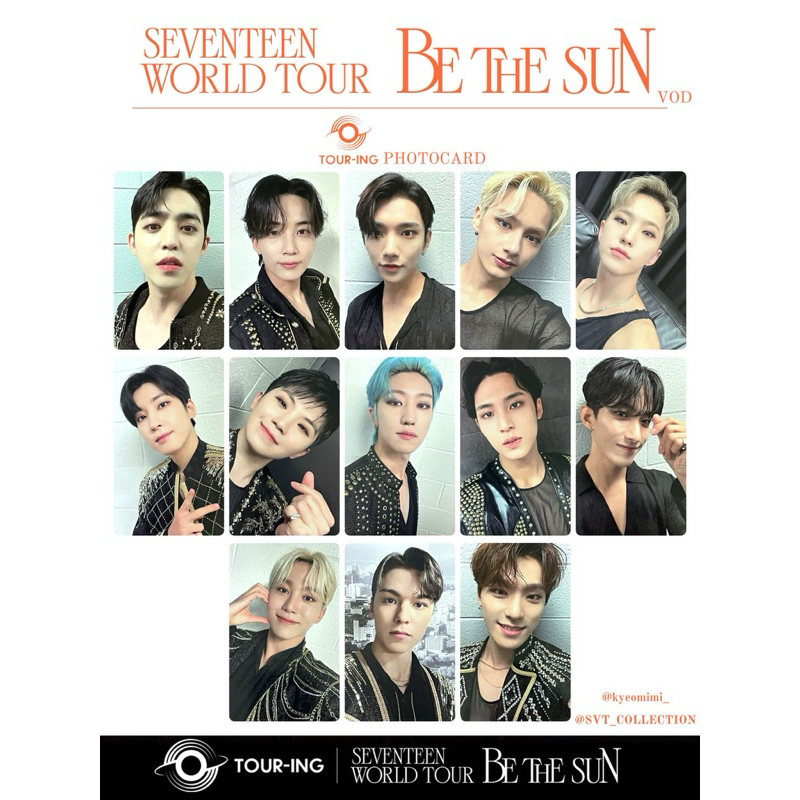 SEVENTEEN WORLD TOUR BE THE SUN DVD 小卡| 蝦皮購物