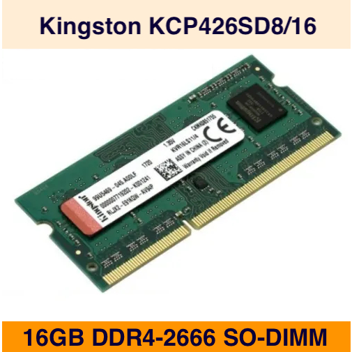金士頓筆記型記憶體 Kingston KCP426SD8/16 16GB DDR4 2666 SO-DIMM | 蝦皮購物