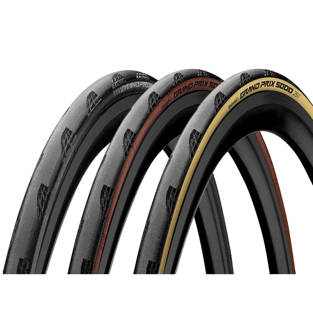 Continental Grand Prix TR Tubeless Road Tire – 700c, Folding, Black/Brown, 25c/28c/30c/32c (OE – No Retail Box)