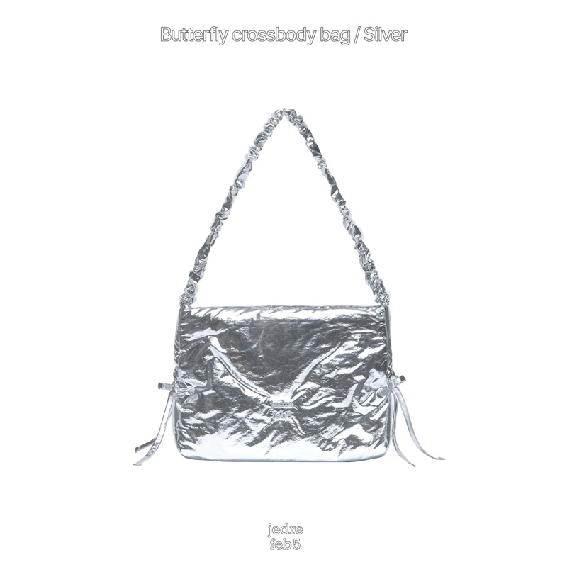 📌 預購韓國代購jedrefeb5 Butterfly shoulder bag 蝴蝶結抽繩肩