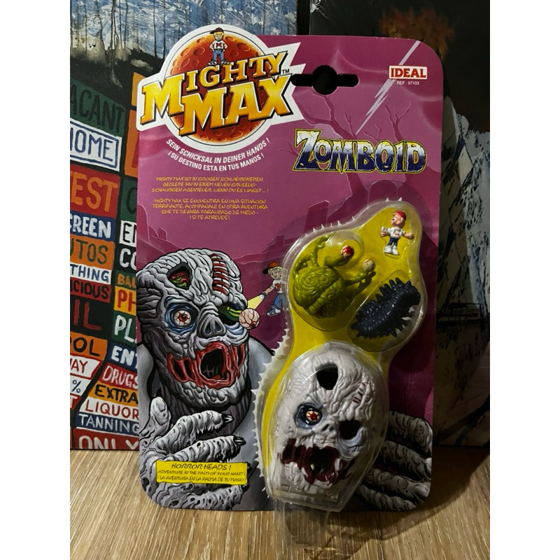 絕版老玩具Mighty Max 萬能麥斯 Fights Zomboid 對抗生化殭屍 蝦皮購物