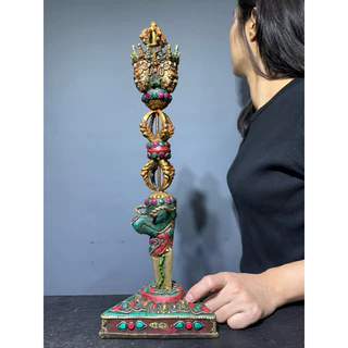 チベット密教法器 金剛こび降魔杵 普巴杵降魔斧 鎮宅辟邪