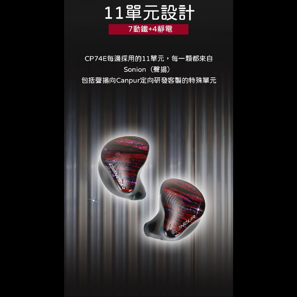 荷蘭CANPUR】CP74E 公司貨1年保固超旗艦動鐵靜電類客製客製預購【繆思