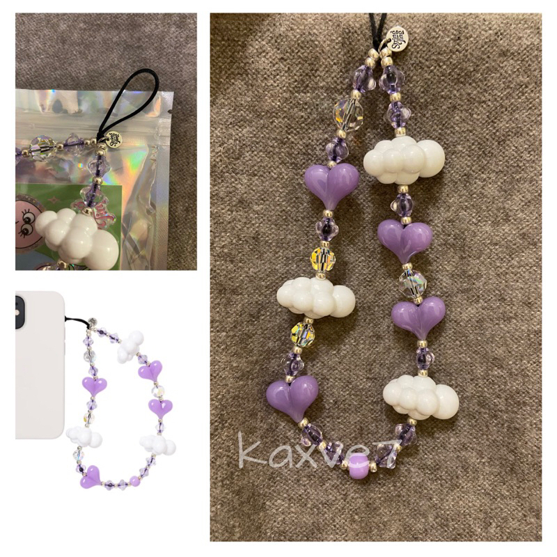 【正規品】string ting KAWAII IN THE SKY / PNK STRING TING | Rainbow Kawaii In The Sky Wristlet Phone Strap