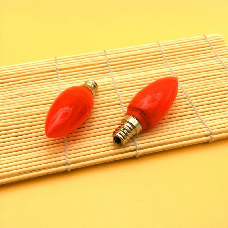 LED神桌燈泡1盒2入裝E12燈頭電壓110VLED燈泡 | 蝦皮購物