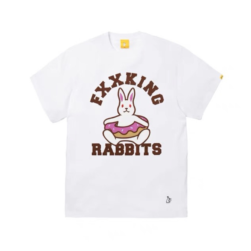 24Ss FR2 Rabbit Donut T-shirt 新款兔子甜甜圈男女款短袖T恤