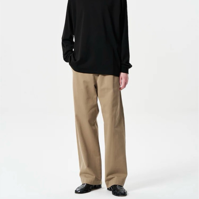 AURALEE - Washed Heavy Chino Slacks | 蝦皮購物