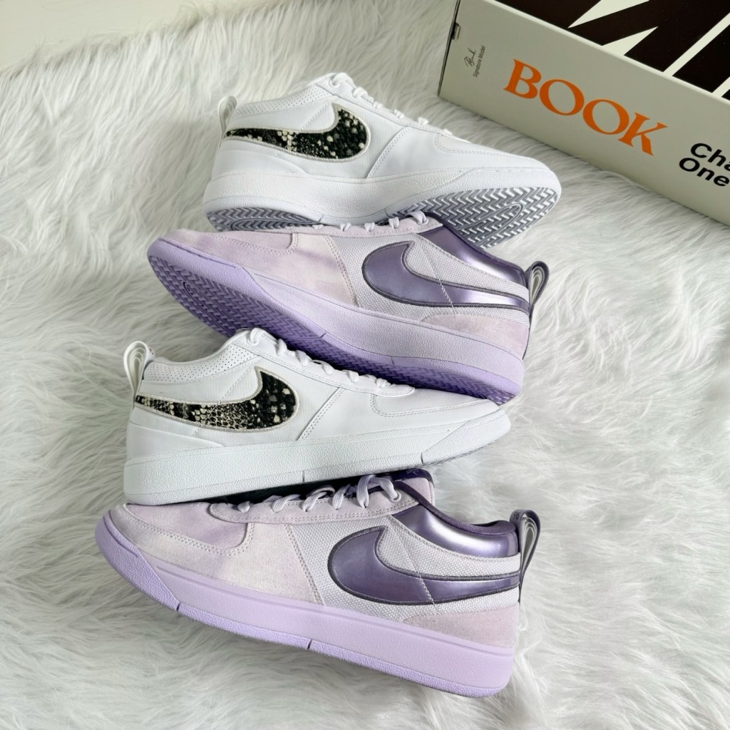 PON】Nike Book 1 Barely Grape EP 實戰籃球鞋男鞋書僮薰衣草紫