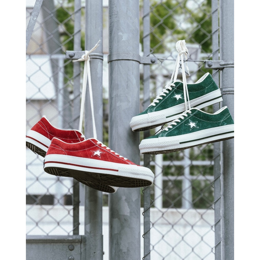 代購日本製50周年TIMELINE CONVERSE ONE STAR J VTG 麂皮藍紅 代購日本製50周年TIMELINE CONVERSE ONE STAR J VTG 麂皮藍紅