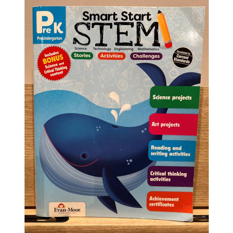 Smart Start STEM PreK｜幼兒英文教材｜Evan-Moor｜STEM啟蒙｜美國學前教育推薦 | 蝦皮購物