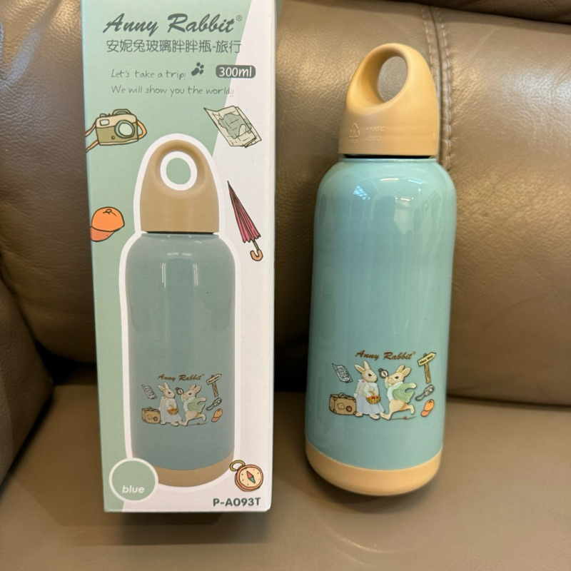 安妮兔玻璃胖胖瓶300ml-旅行款 （全新）日月光股東紀念品 | 蝦皮購物