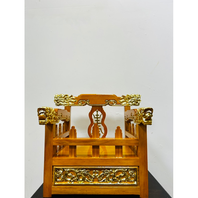 「華誠」8吋8 神像座 請椅 實木安金請椅 可分期 龍椅 疊椅 神明椅 神椅 佛俱 | 蝦皮購物