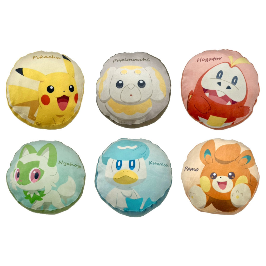 [Hina日本代購] 呆火鱷現貨 日本 寶可夢 Pokémon 抱枕 靠墊 靠枕 圓形抱枕 皮卡丘 狗仔包 呆火鱷 | 蝦皮購物
