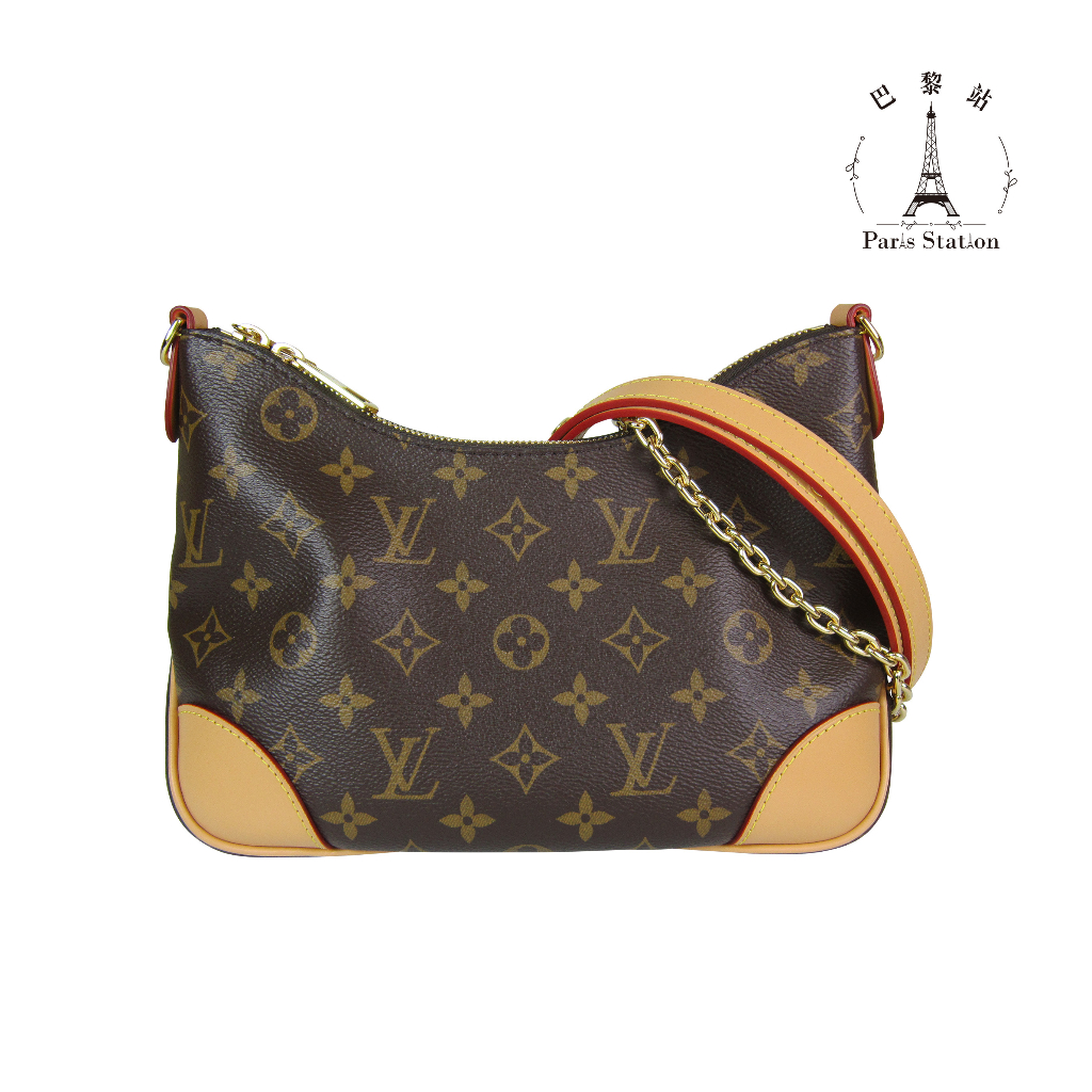 【巴黎站二手名牌專賣店】＊全新現貨＊LV 路易威登 真品＊M45832 Boulogne花紋牛角手提肩背包 | 蝦皮購物