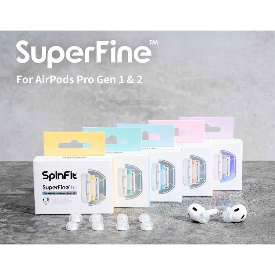 【官方授權經銷】spinfit Superfine For Apple Airpods Pro 1 And2 矽膠耳塞 蝦皮購物