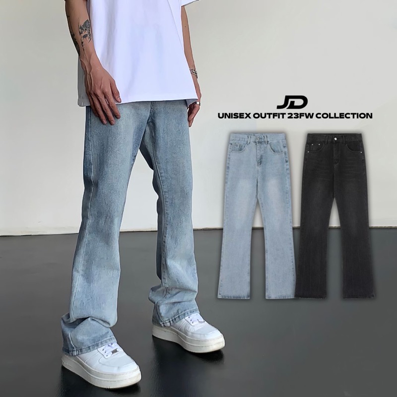 Denim Jean 彈性微喇叭顯瘦牛仔褲 / PT9473 (pre-order)