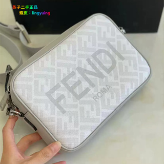Fake Fendi Camera Case Fabric Bag 7M0286 Gray Replica Wholesale