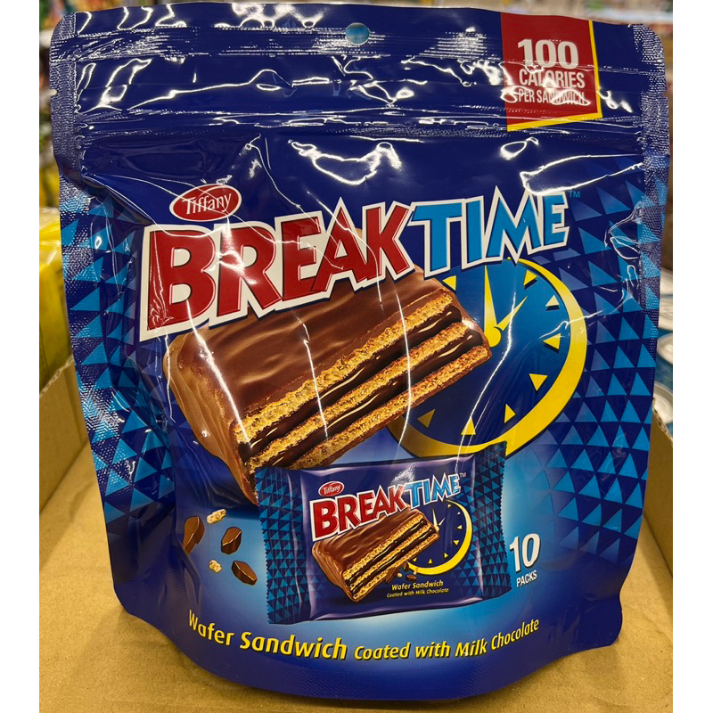 Tiffany BREAKSTA圓型可可威化餅/雙層可可威化餅（10入）130公克 | 蝦皮購物