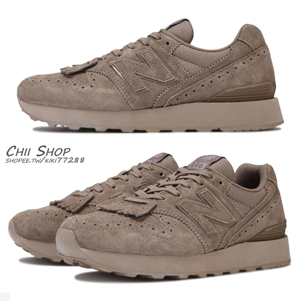 CHII】日本New Balance 996 厚底小流蘇皮革麂皮壓花巧克力棕WL996TJ2