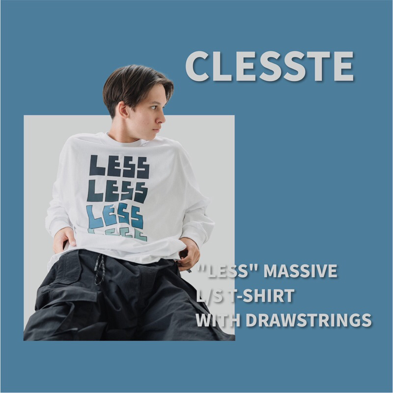 蜘蛛的家🕸️ 現貨 CLESSTE LESS MASSIVE L/S T-SHIRT WITH DRAWSTRINGS