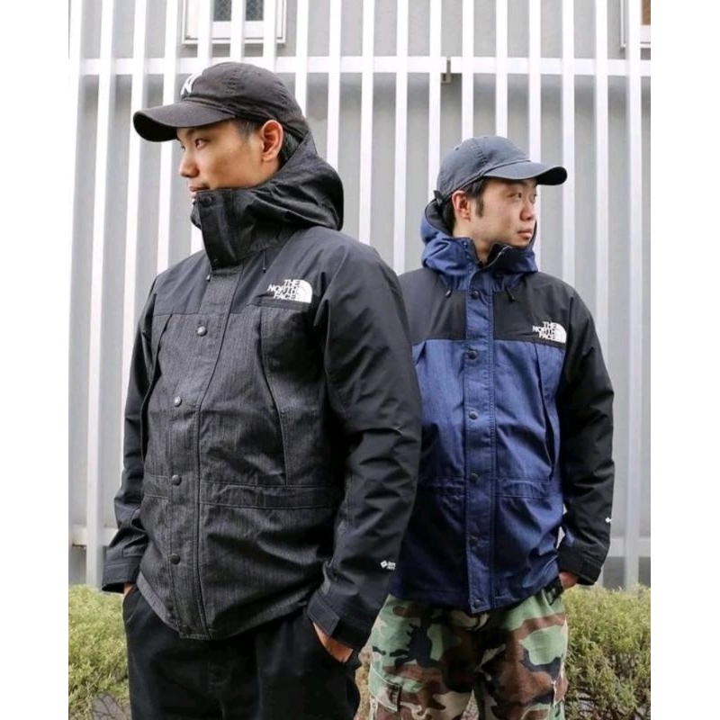 日本代購The North Face NP12032 Mountain LightJacket 藍黑單寧GTX 