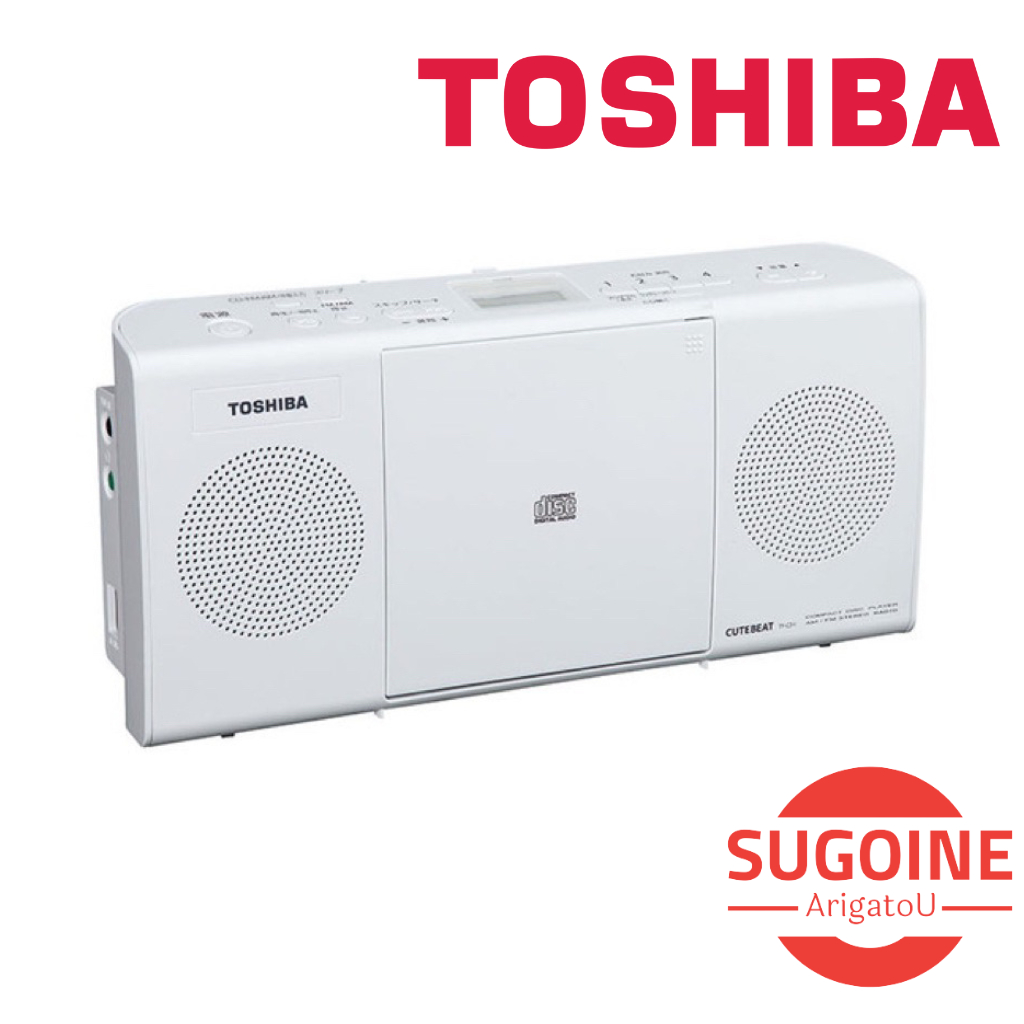 日本TOSHIBA東芝便攜式CD收音機立體聲睡眠功能白色‎TY-C24(W) | 蝦皮購物