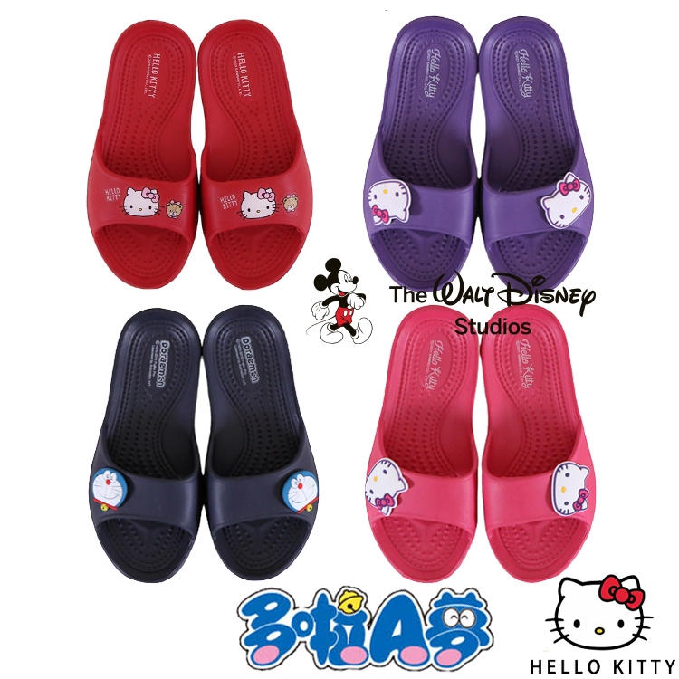 米奇 Hello Kitty 凱蒂貓 哆啦A夢 小叮噹 628 輕量防滑防水拖鞋 居家浴室拖鞋 兒童室內拖鞋 LJB | 蝦皮購物