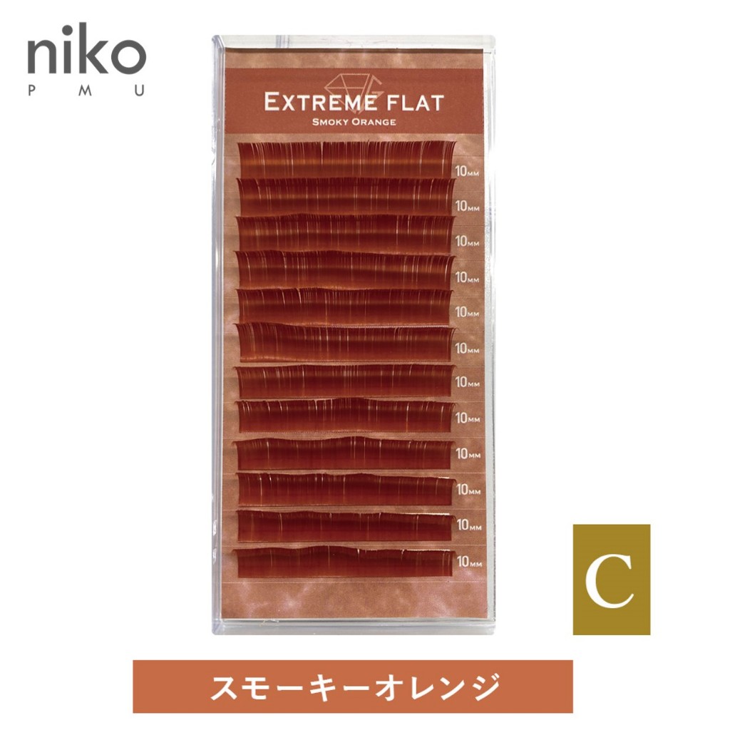 【niko niko】日本 EXTREME Flat 扁毛〔0.15 ∕ 0.20〕#Smoky Orange | 蝦皮購物