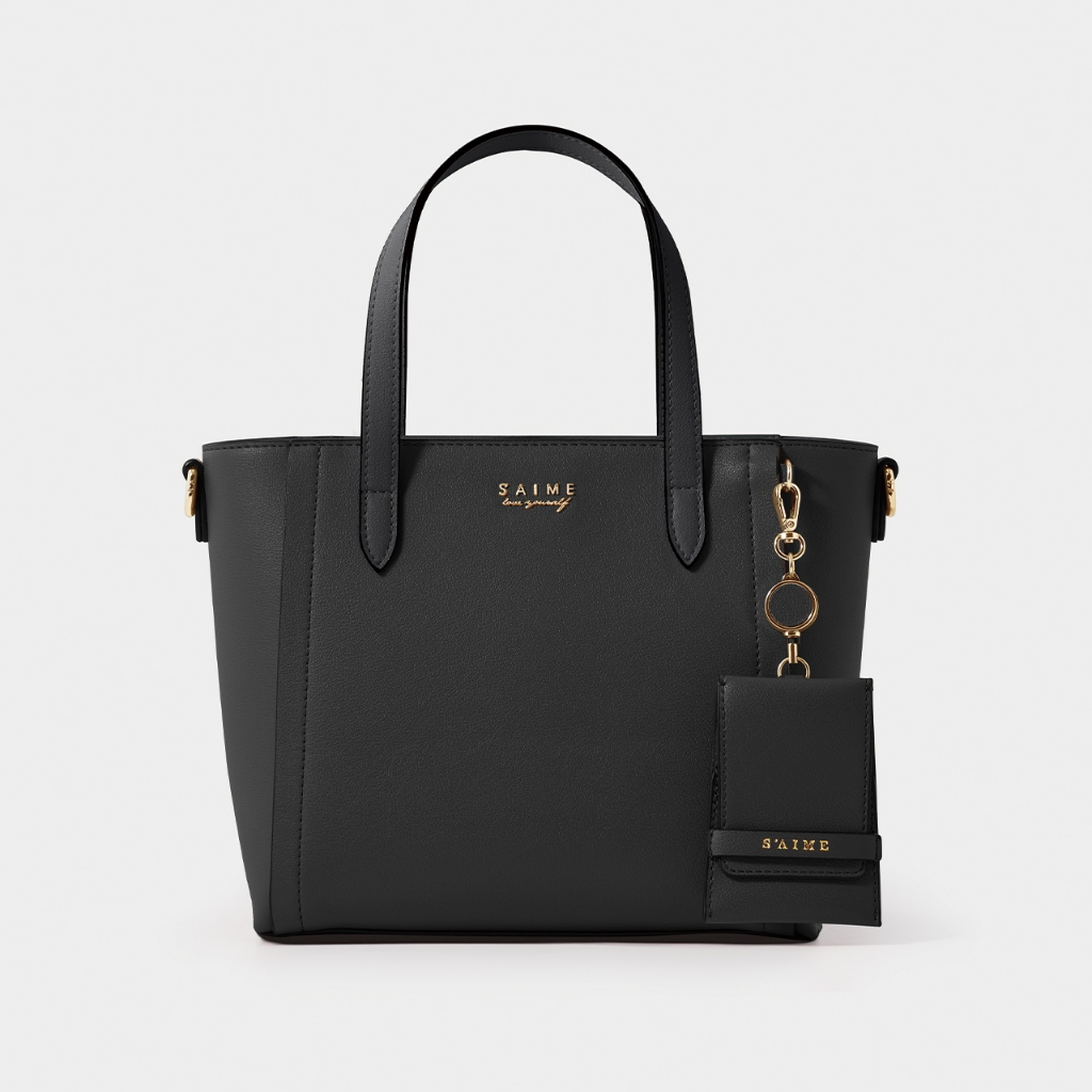 ■S'AIME■單肩尼龍A4包(附小圓零錢包)ショルダーバッグ/送料込 S'AIME 尼龍雙口袋A4托特包｜ S'AIME東京企劃
