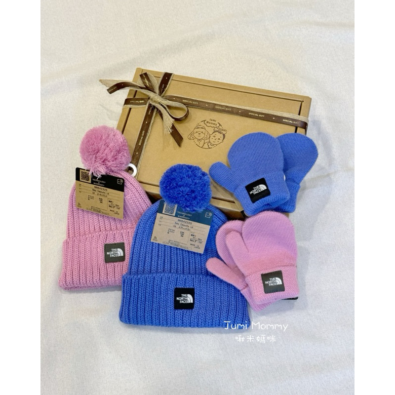 The north face baby box logo pom on sale beanie