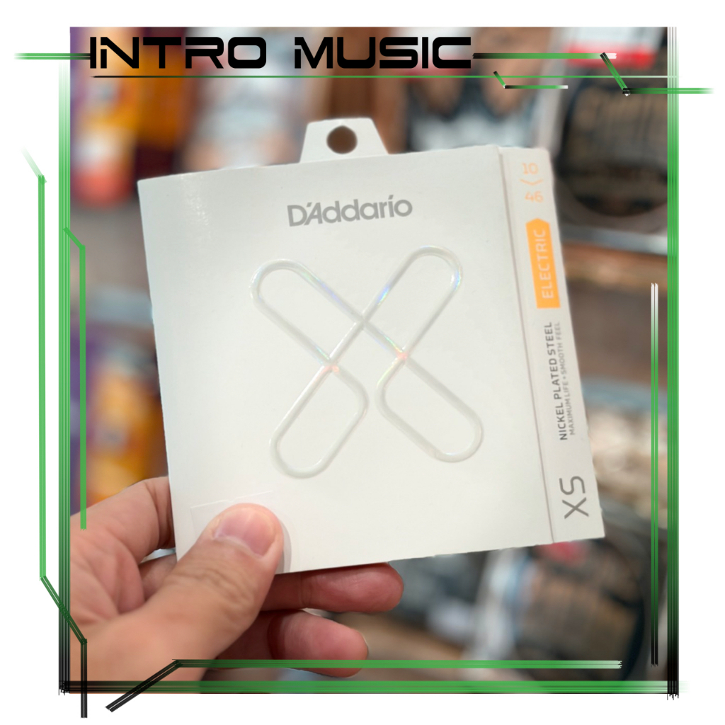 D'Addario XSE1046 XS Nickel Plated Steel Coated Electric Guitar String, Regular Light, 10-46