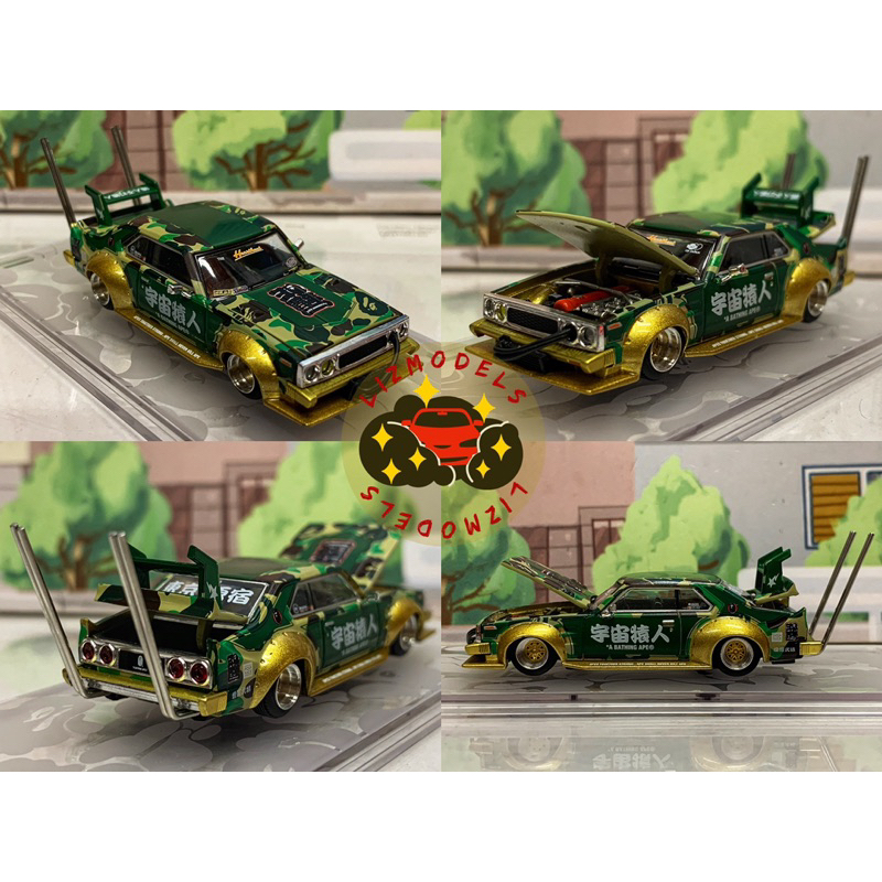 玩三工作室] 限量版POP RACE x BAPE SKYLINE C210 宇宙猿人暴走