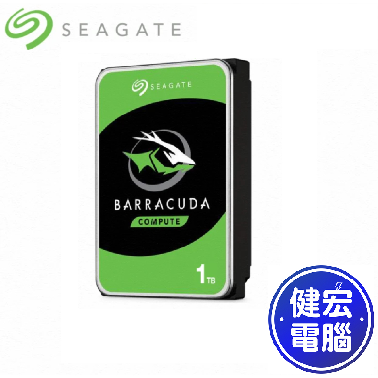 Seagate BarraCuda 新梭魚1TB 2TB 3TB 4TB 6TB 8TB 3.5吋桌上型硬碟
