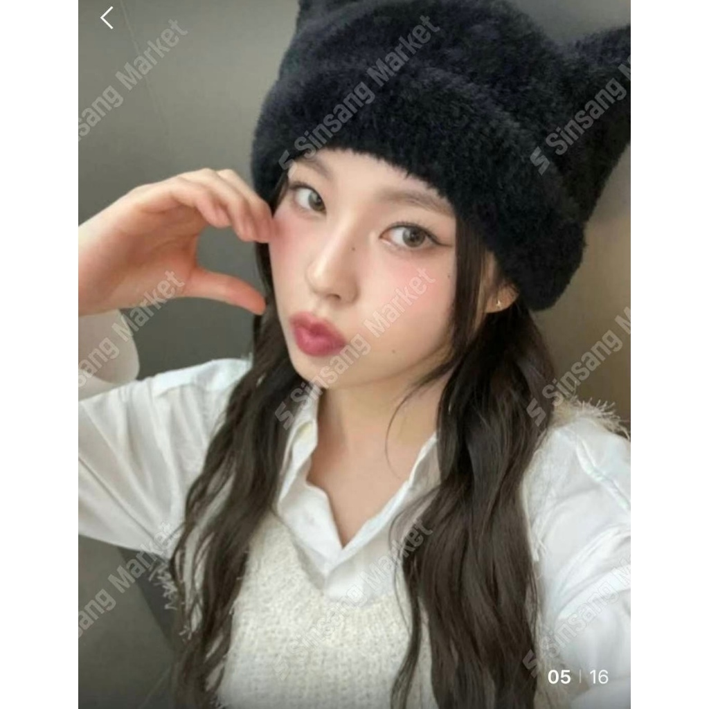 現貨淺棕 ️Fairy_tail.tw 正韓代購 韓國代購 韓系 東大門 軟萌慵懶毛毛折耳毛帽 針織帽 貓耳帽 some | 蝦皮購物