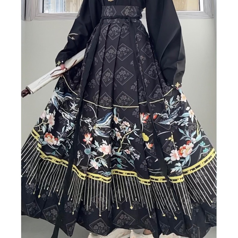 鈴兰烟 对襟衫半裙 刺繍入り 新中式 改良 日常 中華漢服 H11＃